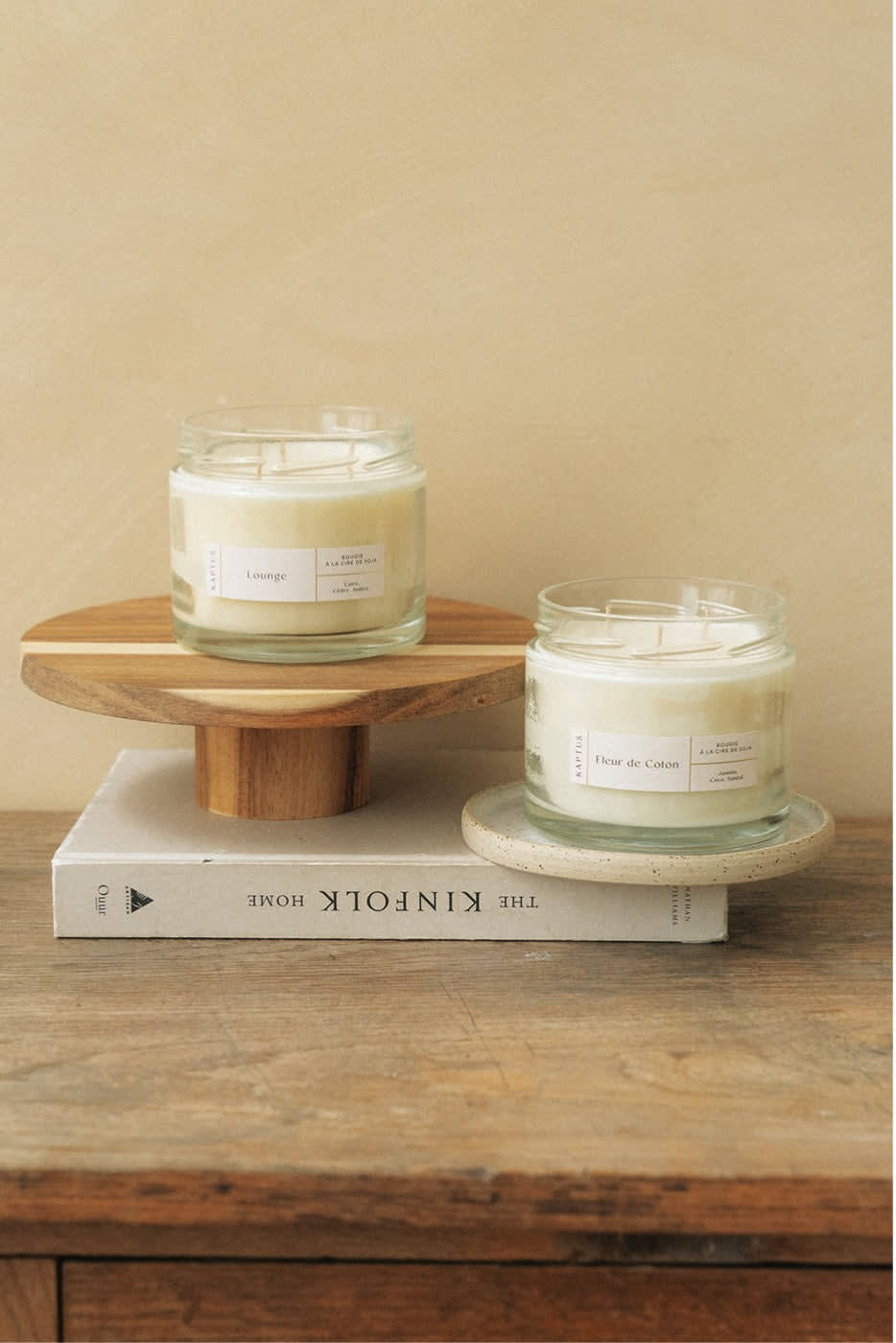 XL Cotton Flower Candle - 2
