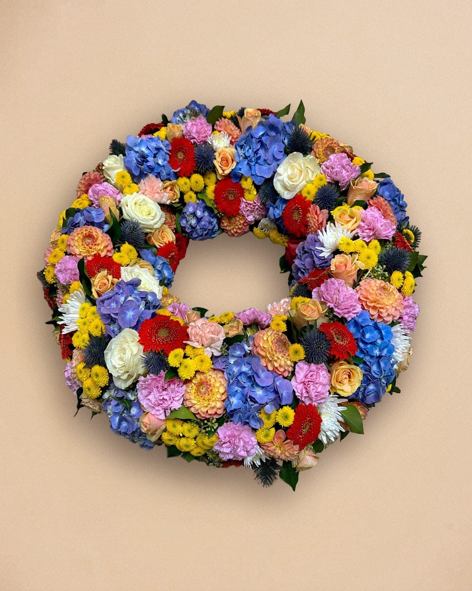 Prestige Multicolor Funeral Wreath