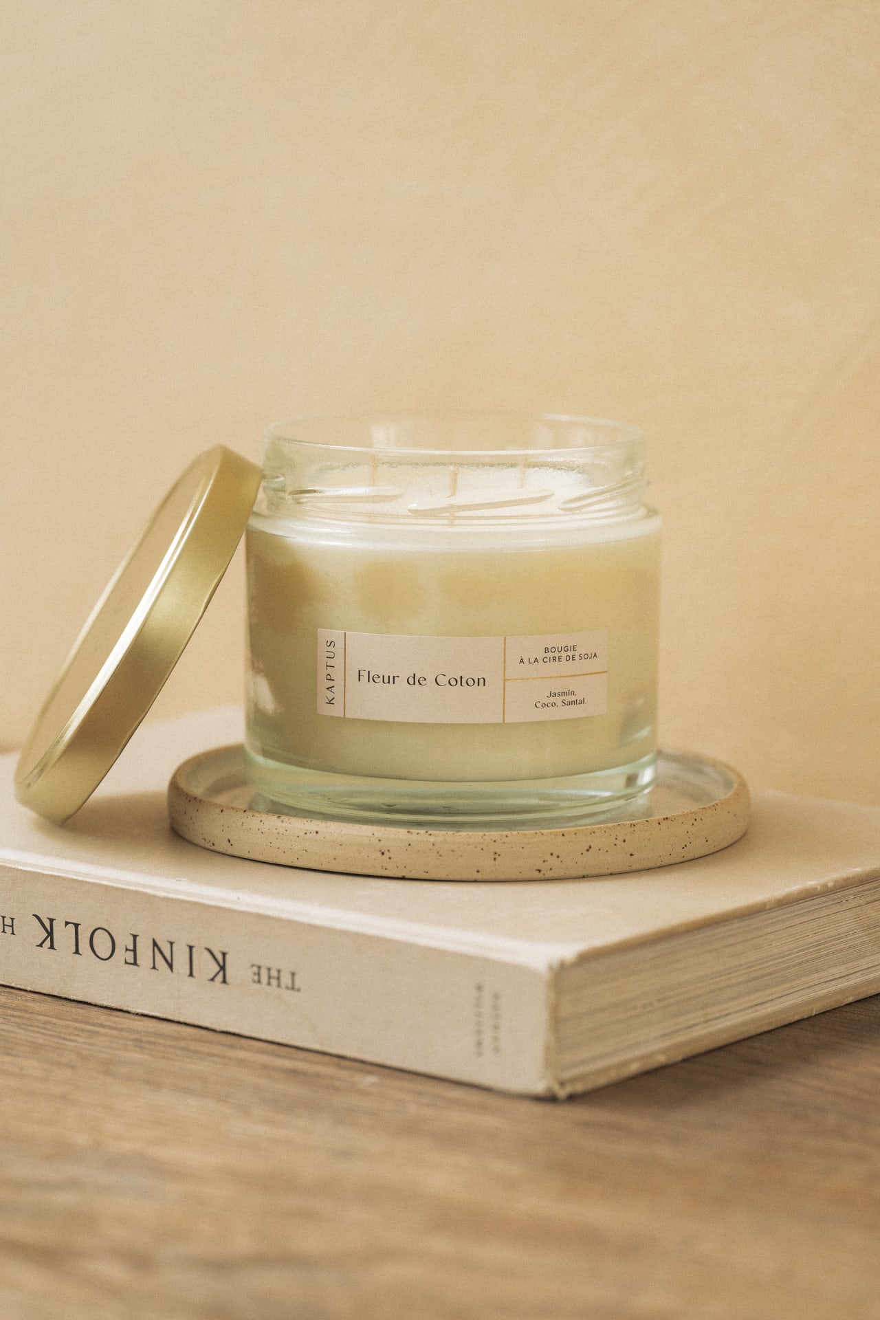 XL Cotton Flower Candle - 1