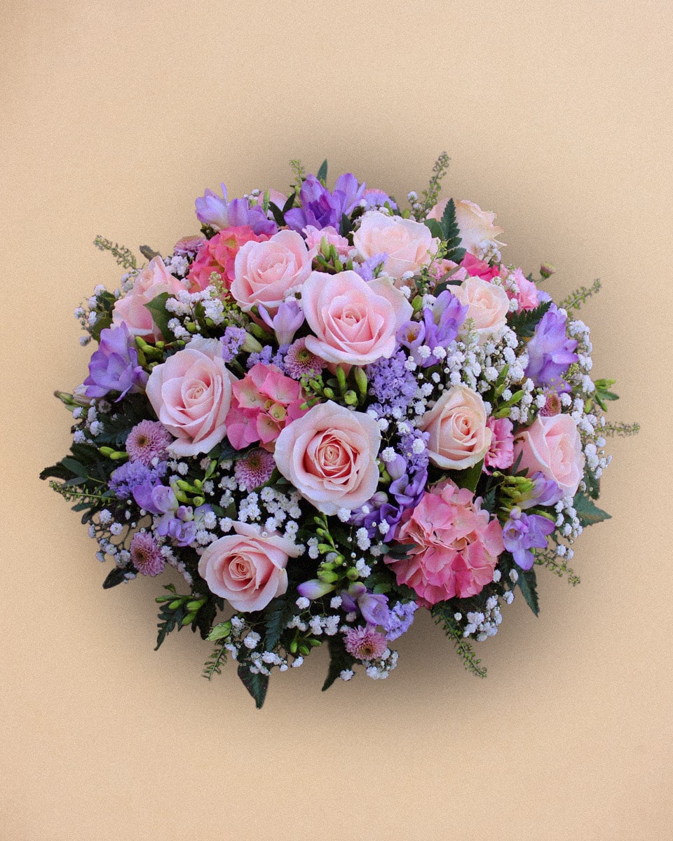 Coussin de deuil Classique Rose et Violet