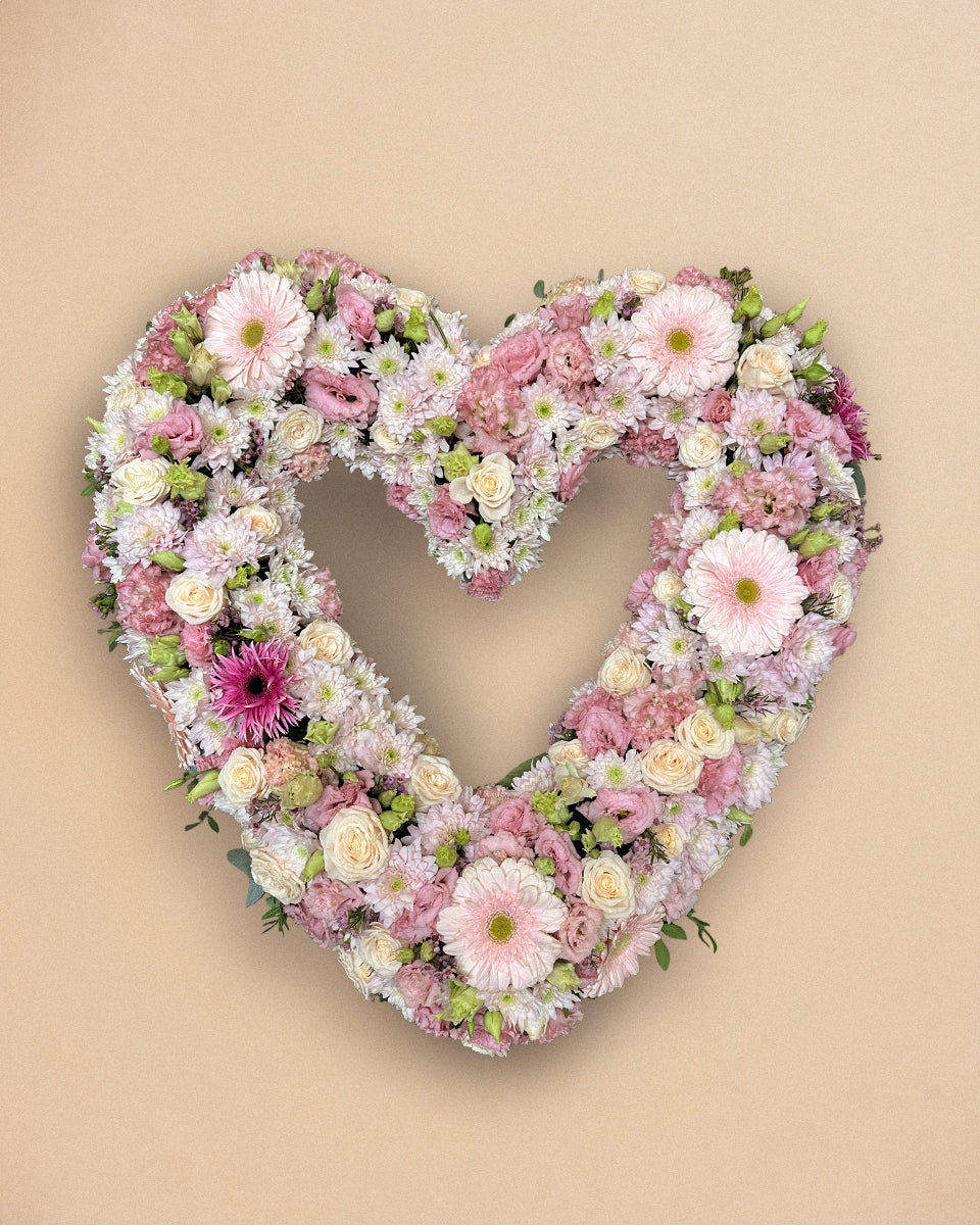 Cœur de deuil Classique Rose Pastel
