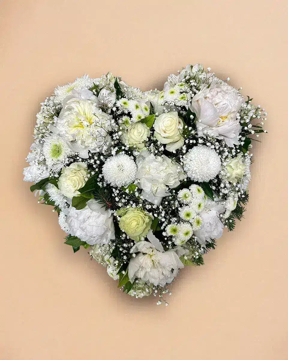 Cœur de deuil Prestige Blanc