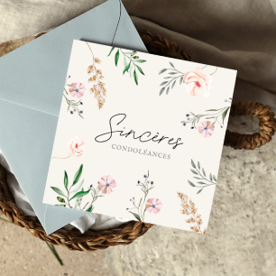 Carte Condoléances
