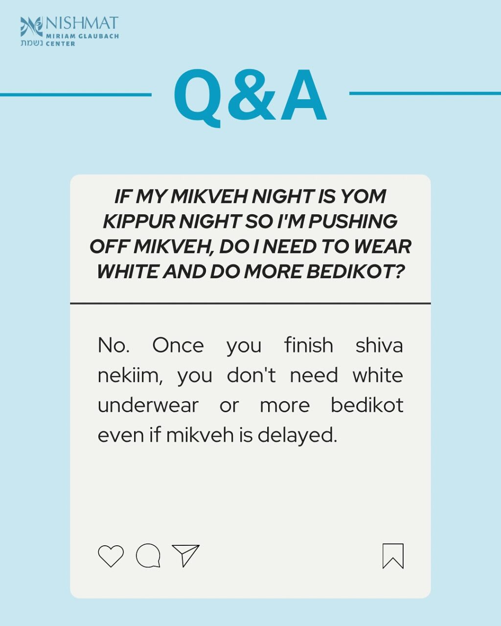 Instagram post from nishmatyoatzot.us. This post is in position 1.