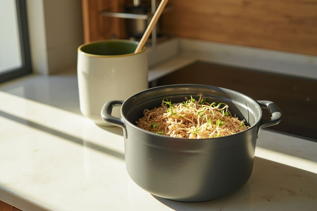 Germinação de arroz aumenta GABA e amido resistente em 2026