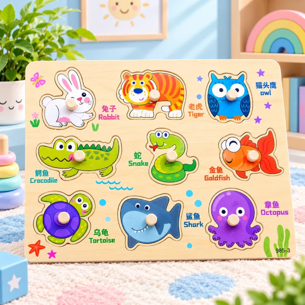 Educational Jigsaw Puzzle for Kids | Colorful Learning Puzzle | শিশুদের বুদ্ধি বিকাশের খেলনা thumbnail 3