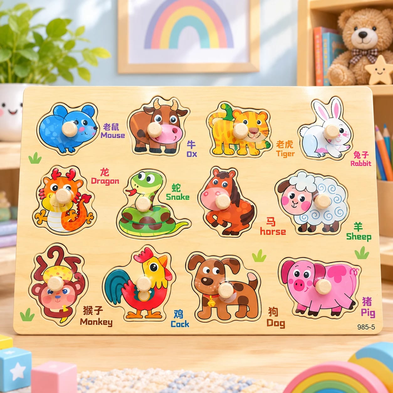 Educational Jigsaw Puzzle for Kids | Colorful Learning Puzzle | শিশুদের বুদ্ধি বিকাশের খেলনা thumbnail 7