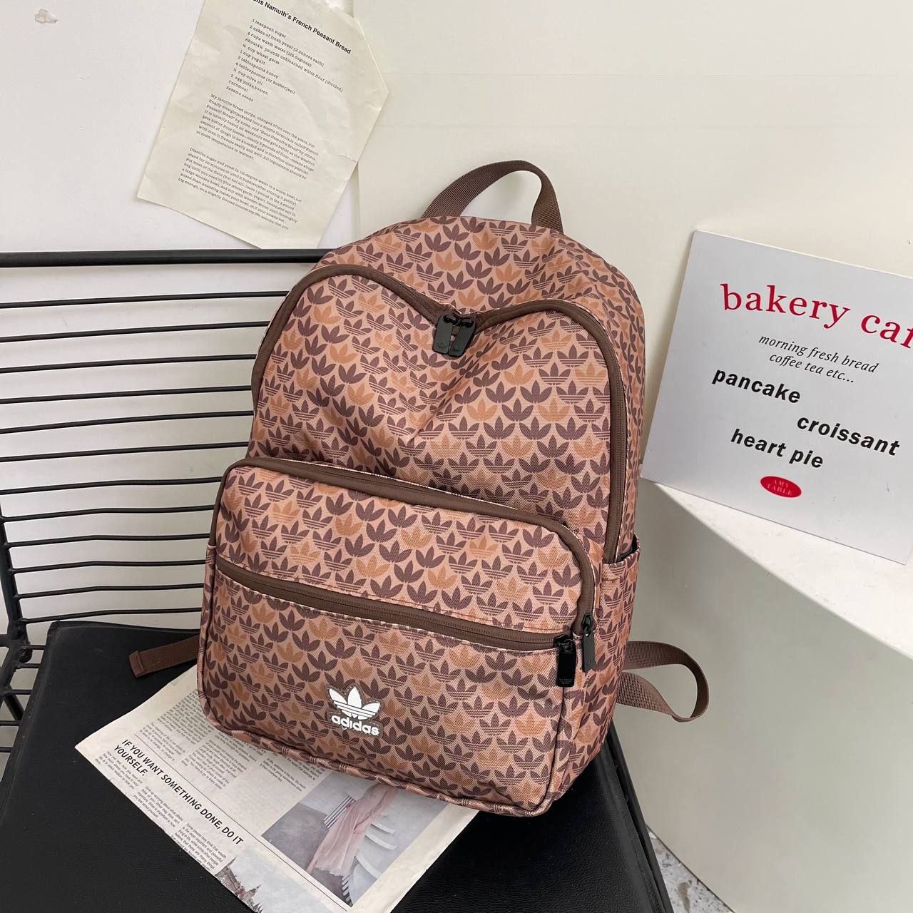 Adidas Allover Leaf Campus Backpack