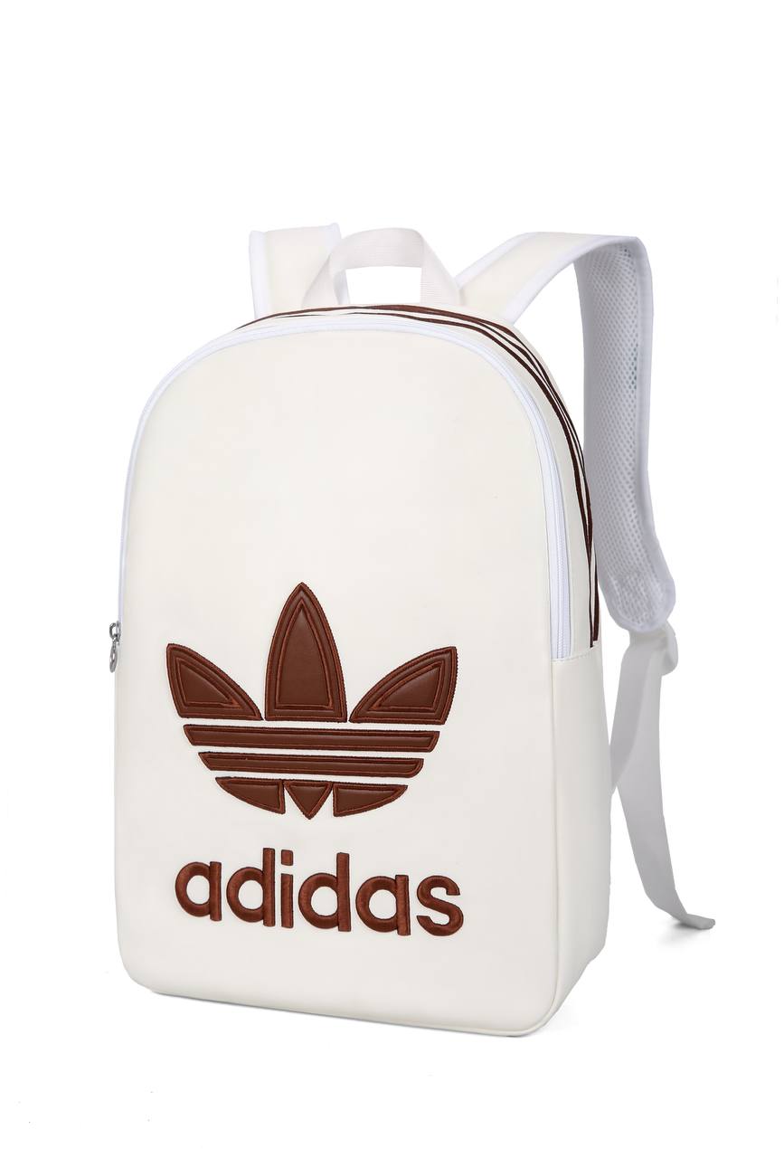 Adidas Contrast Shell Backpack | Black, Cream, White and Cream with Coffee Leaf