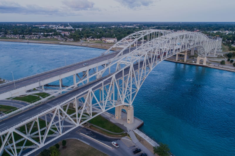 Blue Water Bridge - Port Huron Border