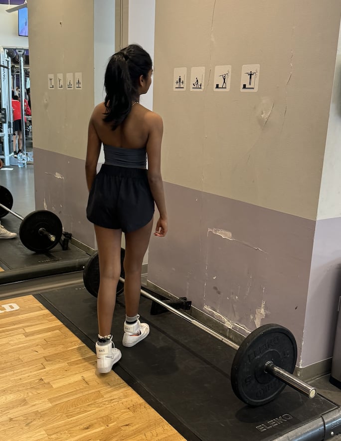gym wall with pictograms