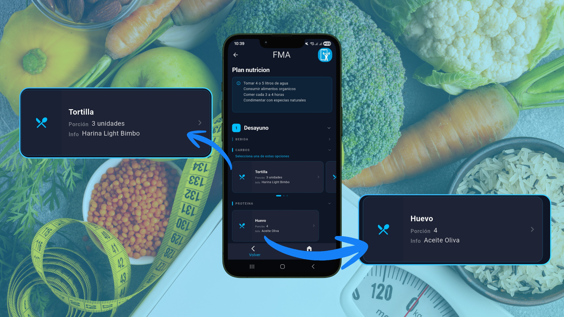 Planes nutricionales con alternativas reales