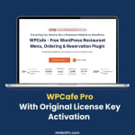 WPCafe Pro With Original License Key