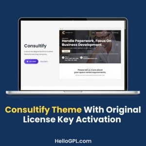 Consultify Theme With Original License Key Activation