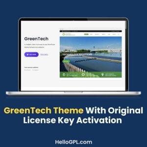 Green Tech Theme With Original License Key Activation