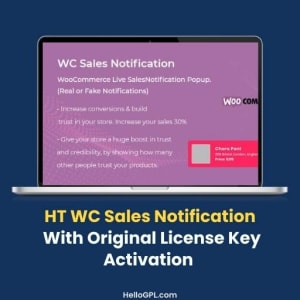 HT WC Sales Notification With Original License Key Activation
