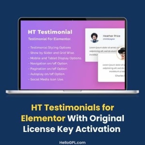 HT Testimonials for Elementor With Original License Key Activation