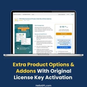 Extra Product Options & Addons With Original License Key Activation