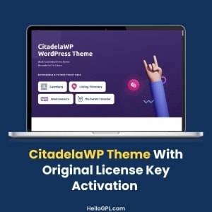 CitadelaWP Theme With Original License Key Activation
