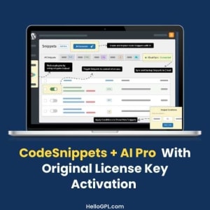 CodeSnippets + AI Pro With Original License Key Activation