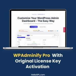WPAdminify Pro With Original License Key Activation