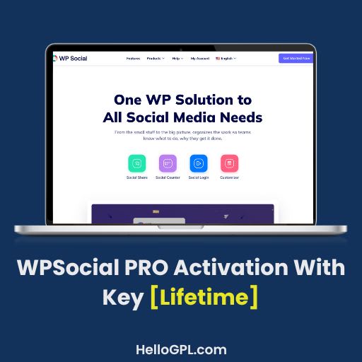WPSocial PRO Activation With Key [Lifetime]