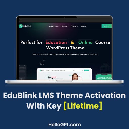 EduBlink LMS Theme Activation With Original Key