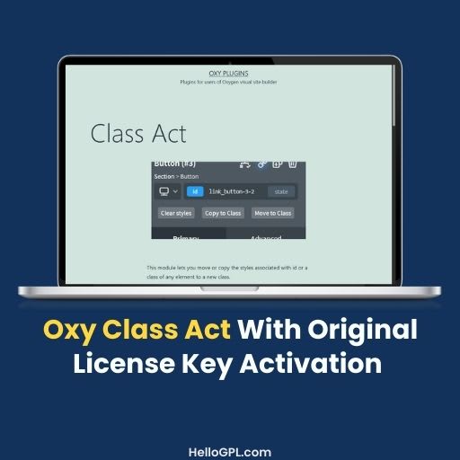 Oxy Class Act With Original License Key Activation