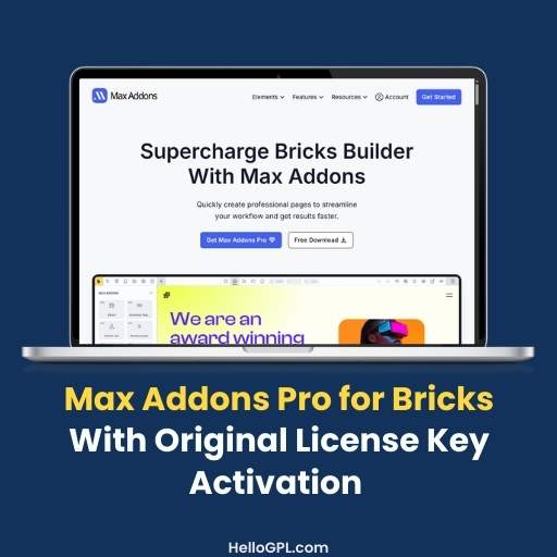 Max Addons Pro for Bricks With Original License Key Activation