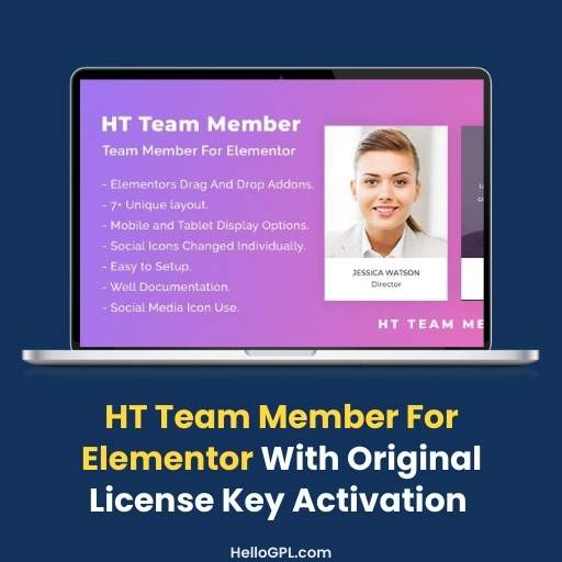HT Team Member For Elementor With Original License Key Activation