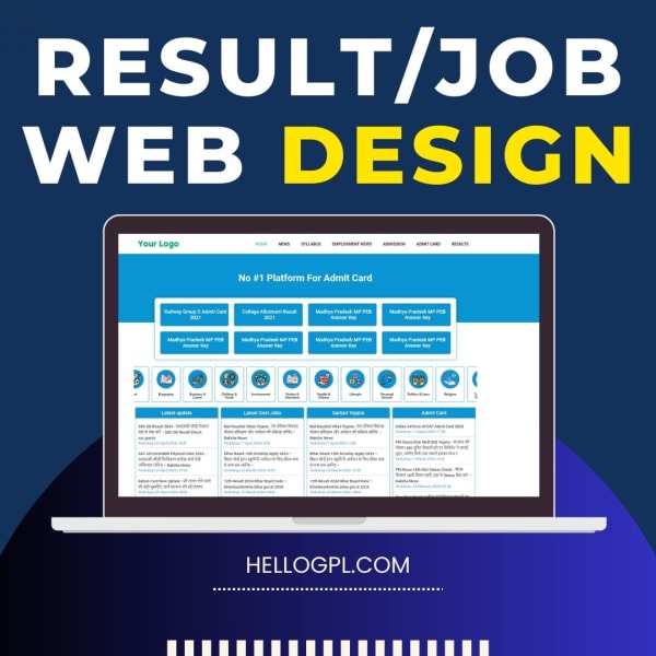 RESULT JOB website wordpress Design