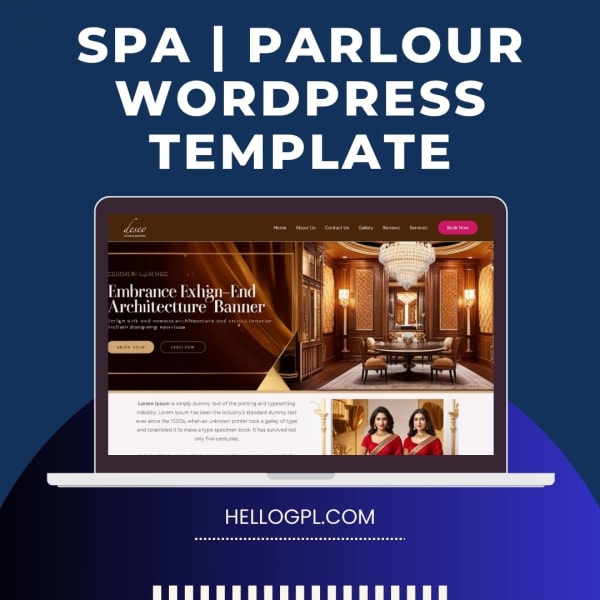 Parlour/SPA WordPress Website Design Template