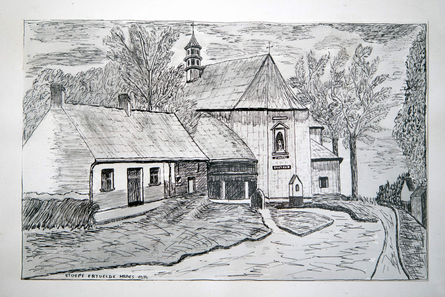 Pentekening - MRaes - 24x15 cm - 1984