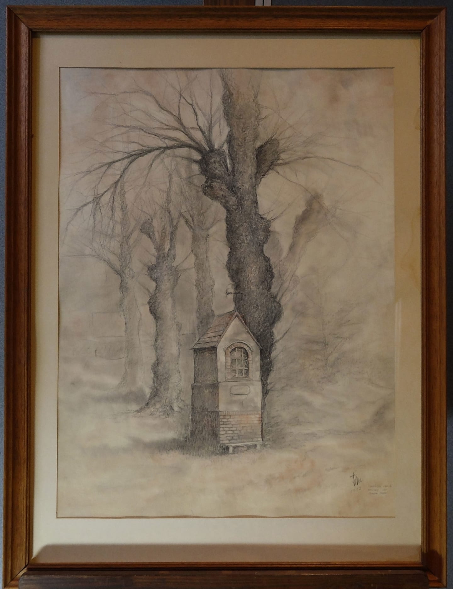 Houtskooltekening - 50x68cm - 1979  - ‘JuVer’ 