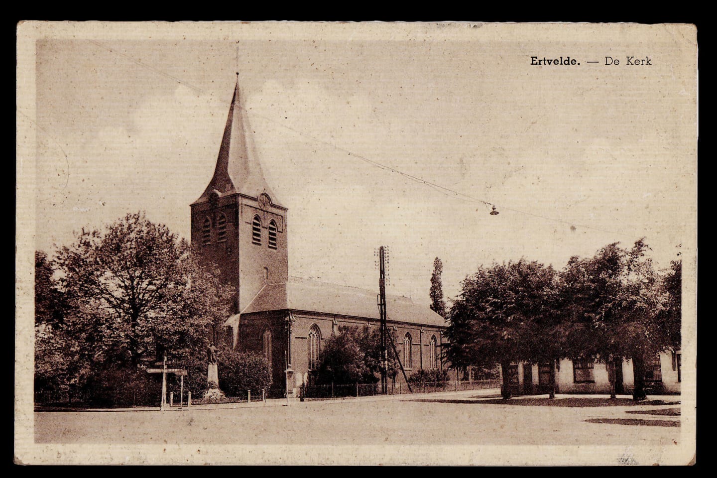 De oude kerk van Ertvelde 