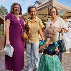 Prinsesje met mama doopmeter+tante oma