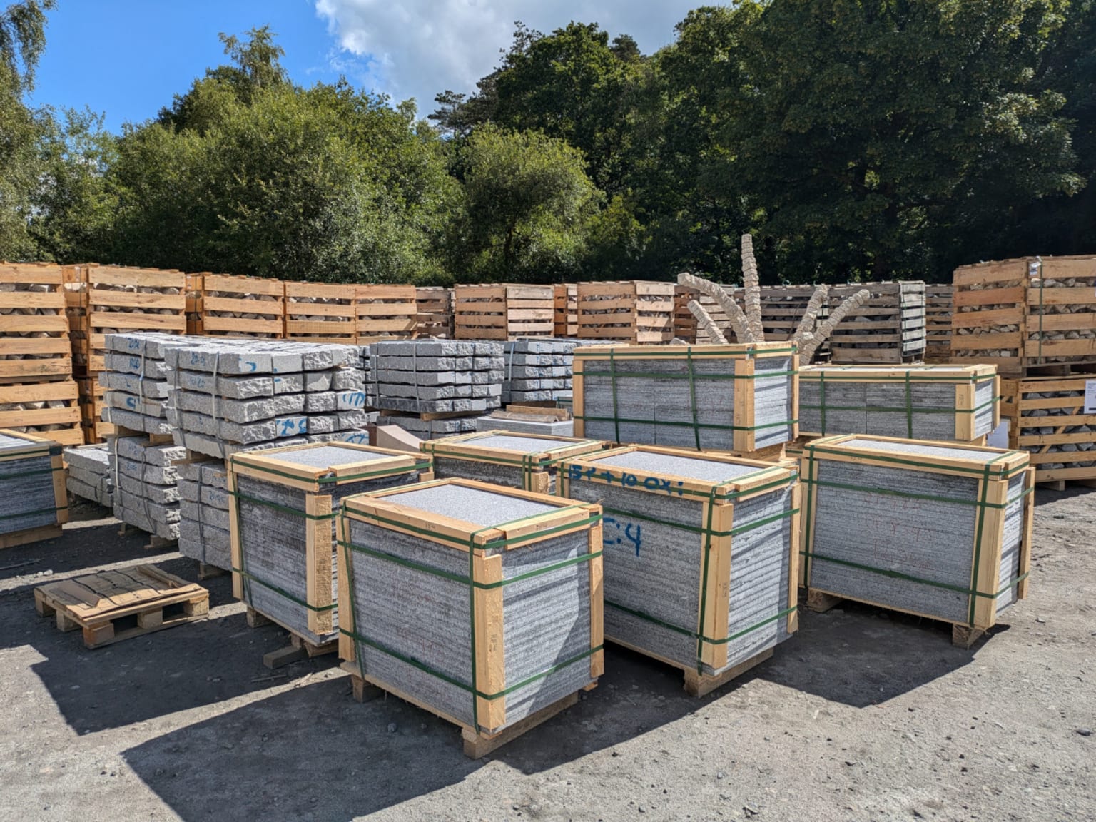 Medium Grey Granite Paving