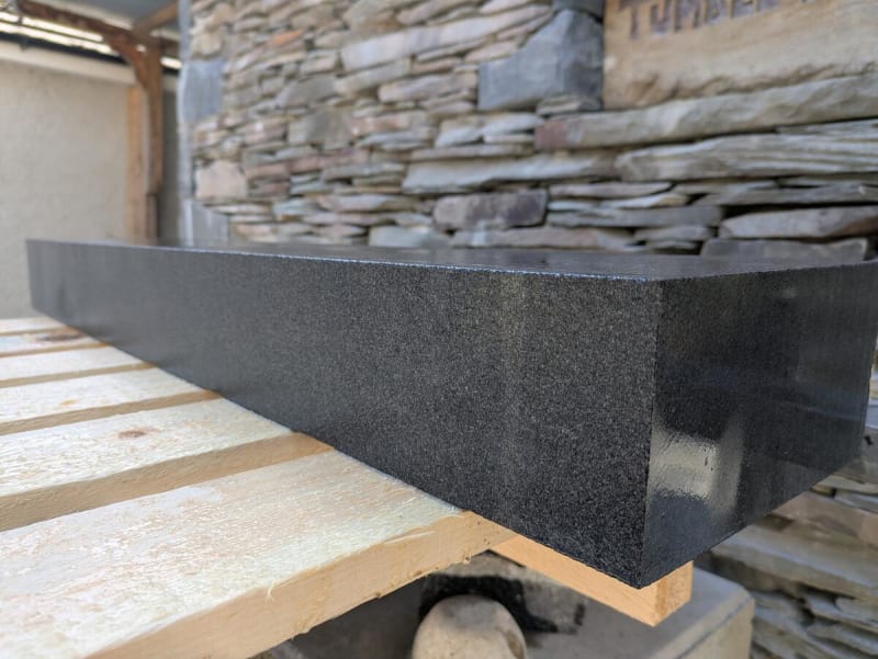 Black Finished Granite Kerbs