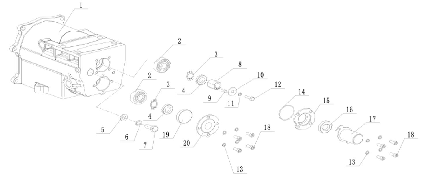 1-Upper gearbox with e-AgroCare