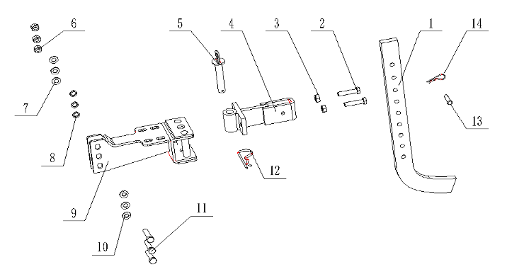 1 - Resistance bar (G-105FQSD-A)