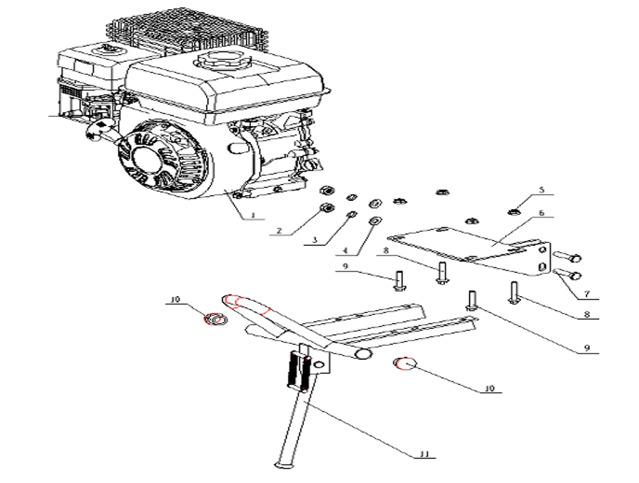 1 - GM170F Gasoline Engine
(G-105FQSD-A)