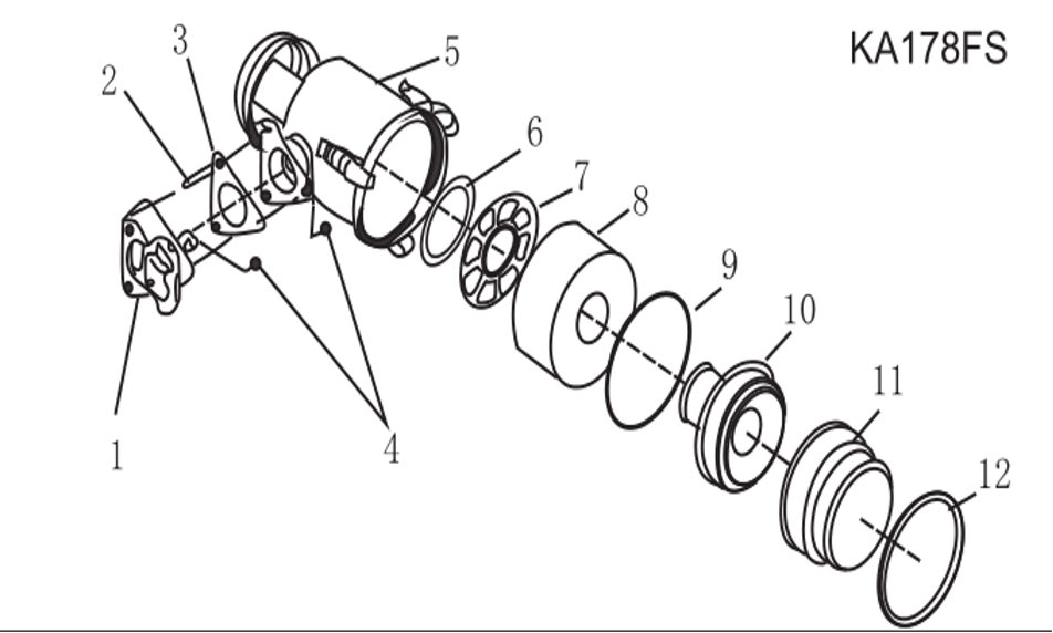 1-12-Air Intake Assembly-186F