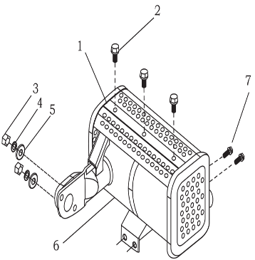 1 - Muffler Case Weldment Assembly-186F