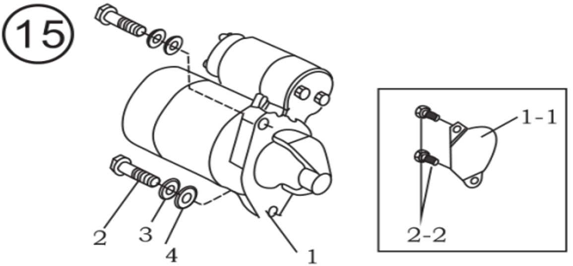 1-4 - Starting Motor Assem-178F