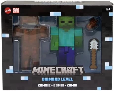 Vue 6 de Mattel Minecraft Zombie Diamond