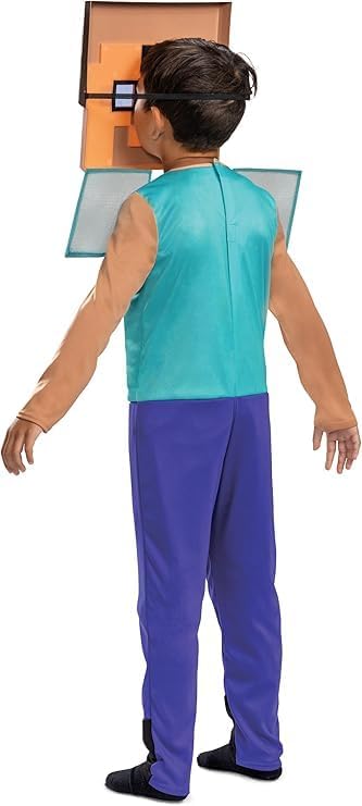 Vue 3 de Minecraft Deguisement Steve Taille