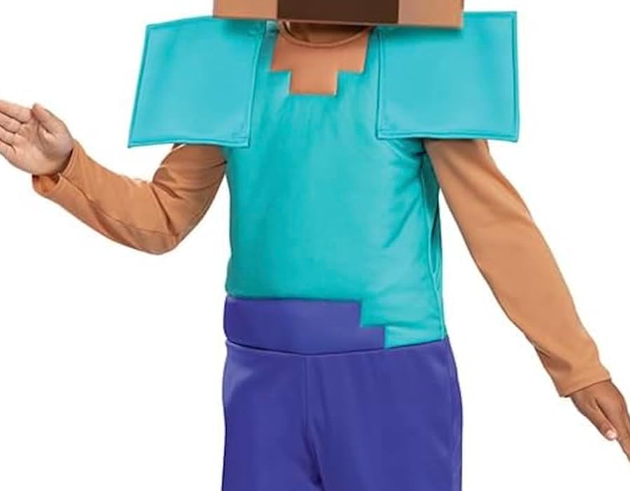 Vue 4 de Minecraft Deguisement Steve Taille