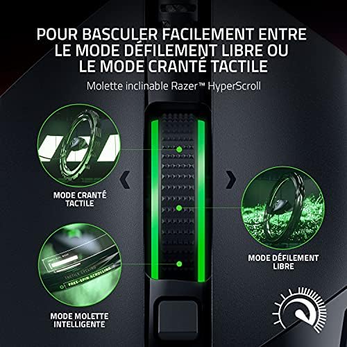 Vue 3 de Razer Basilisk Souris