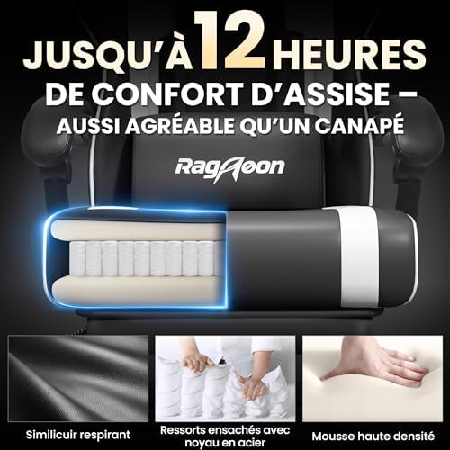 Vue 4 de Riftracer Chaise Siege Gaming