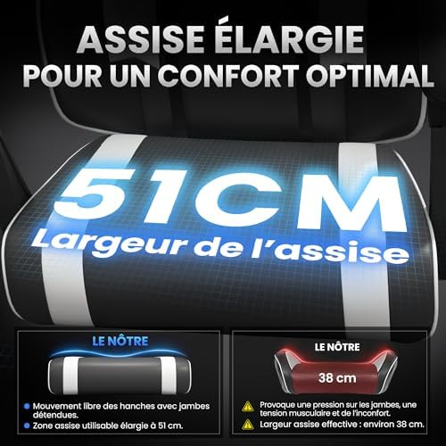 Vue 5 de Riftracer Chaise Siege Gaming